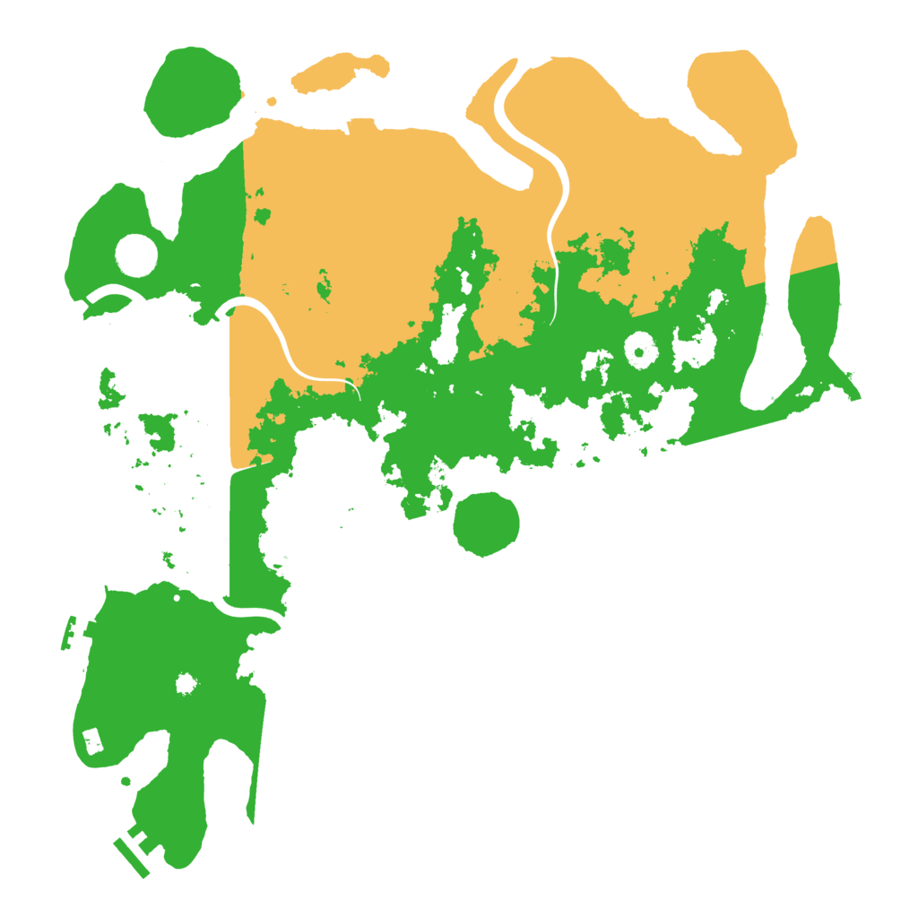 Biome Rust Map: Procedural Map, Size: 3950, Seed: 2023