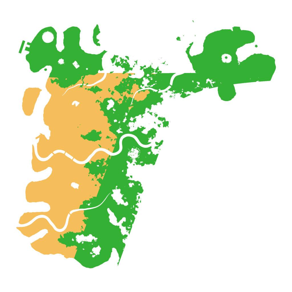 Biome Rust Map: Procedural Map, Size: 4500, Seed: 528379838