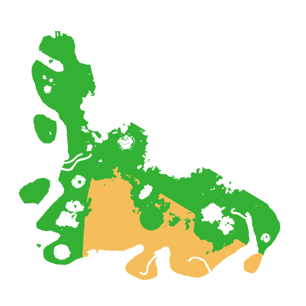 Biome Rust Map: Procedural Map, Size: 3500, Seed: 119513132