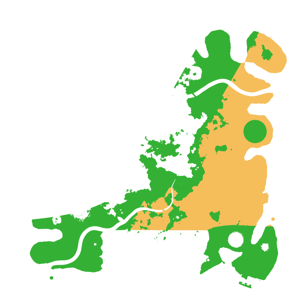 Biome Rust Map: Procedural Map, Size: 3500, Seed: 3672648