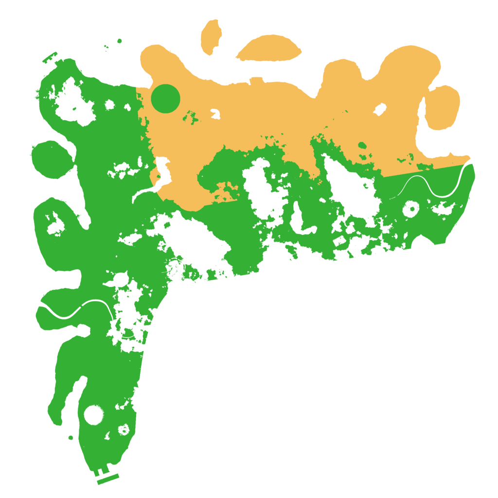 Biome Rust Map: Procedural Map, Size: 4500, Seed: 2033779525