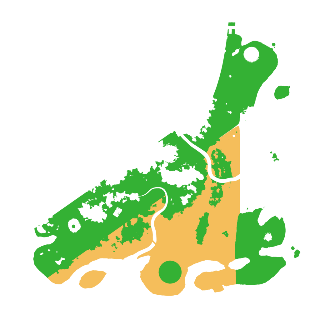 Biome Rust Map: Procedural Map, Size: 3700, Seed: 8569235