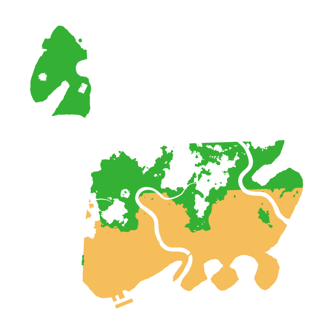 Biome Rust Map: Procedural Map, Size: 3500, Seed: 896929081