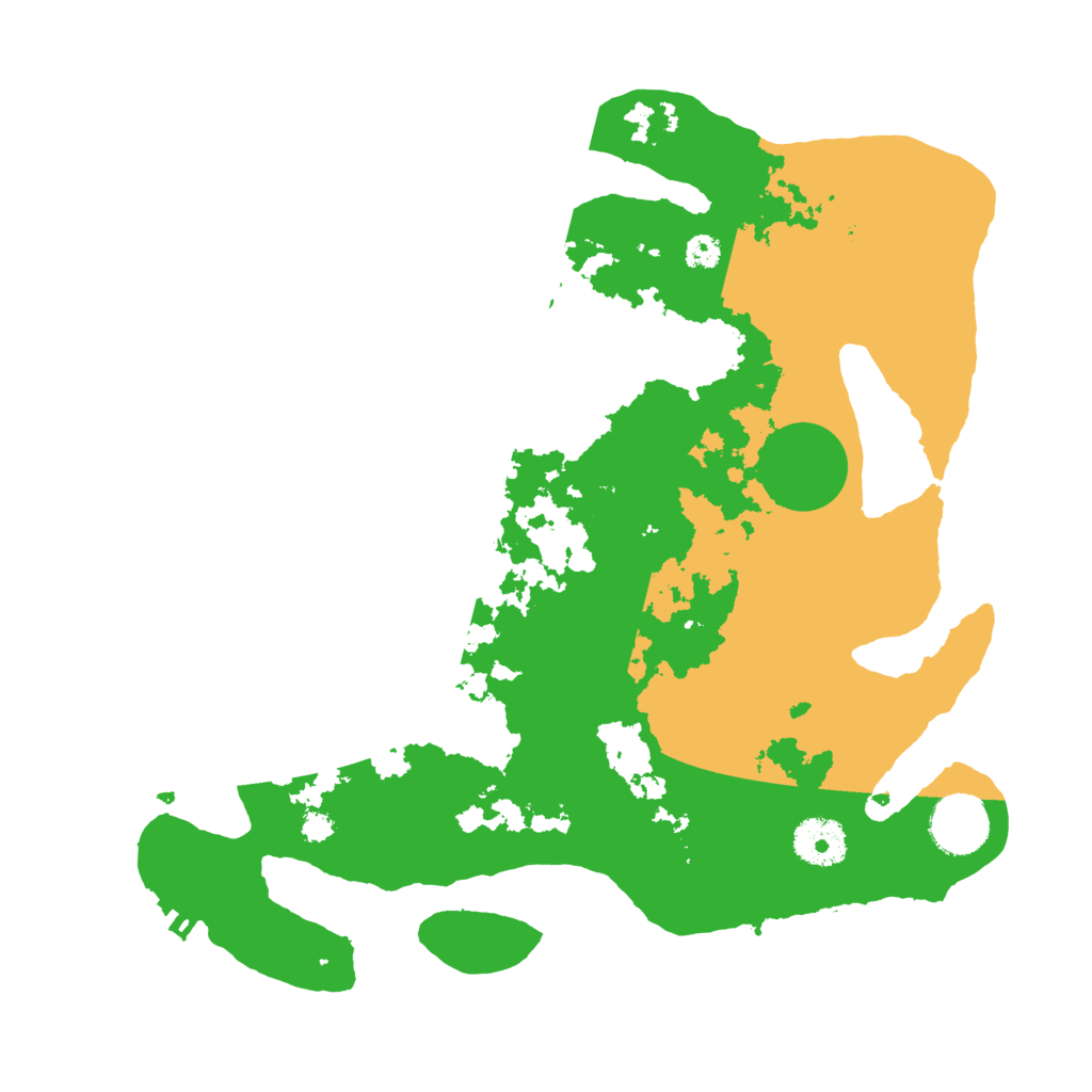 Biome Rust Map: Procedural Map, Size: 3250, Seed: 599230042