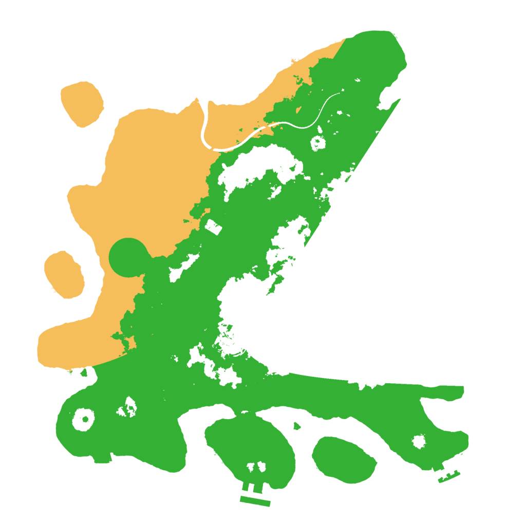 Biome Rust Map: Procedural Map, Size: 3500, Seed: 2062710138