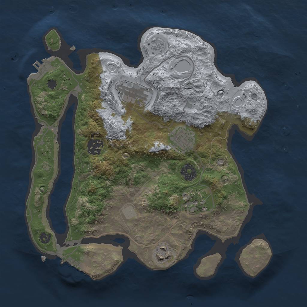 Rust Map: Procedural Map, Size: 2800, Seed: 604, 11 Monuments