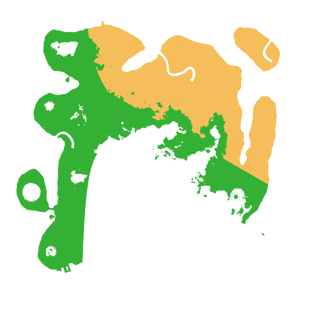 Biome Rust Map: Procedural Map, Size: 3000, Seed: 1047976121