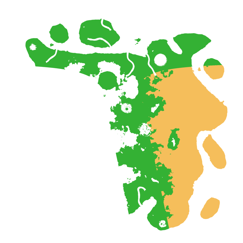 Biome Rust Map: Procedural Map, Size: 3500, Seed: 496967068