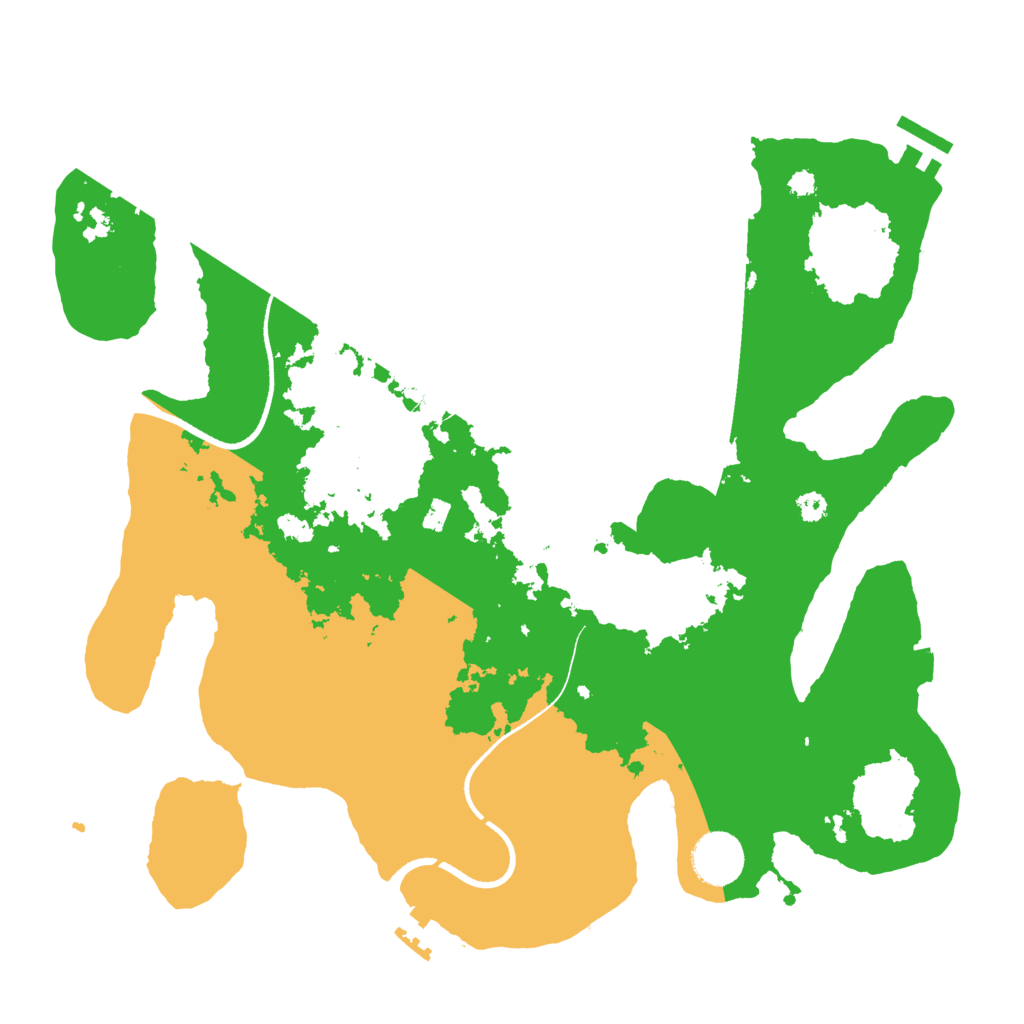 Biome Rust Map: Procedural Map, Size: 3500, Seed: 87243