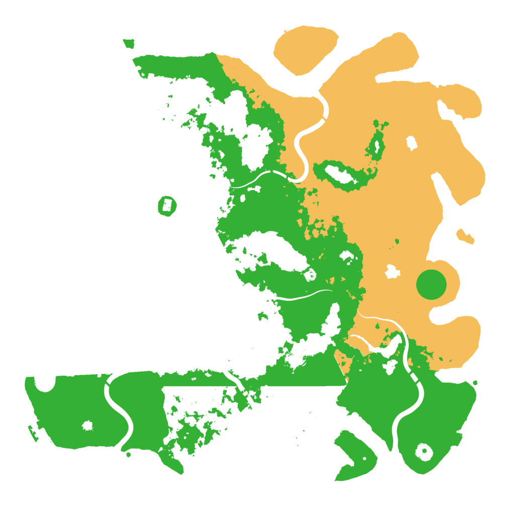 Biome Rust Map: Procedural Map, Size: 4500, Seed: 64614097