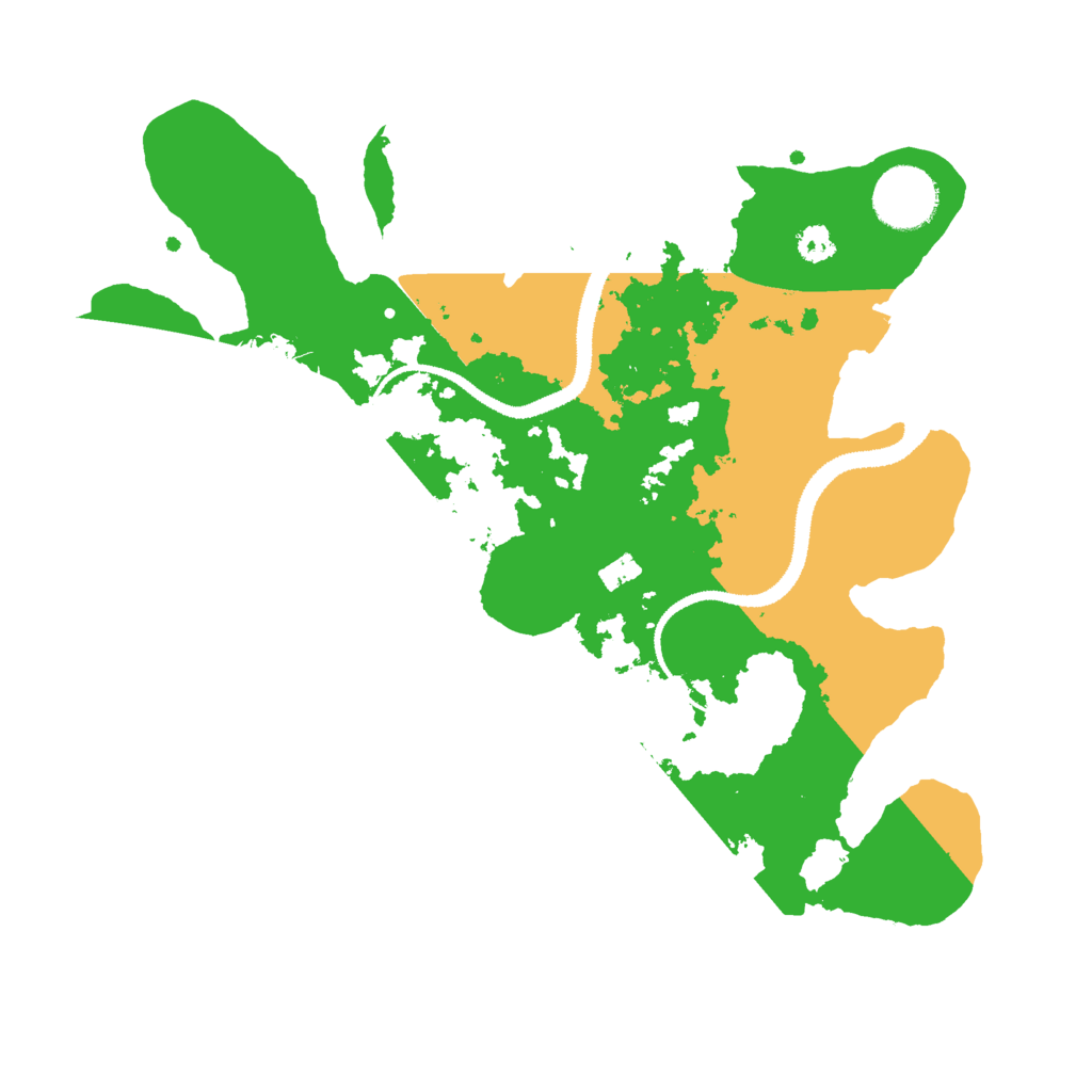 Biome Rust Map: Procedural Map, Size: 3000, Seed: 1410973685