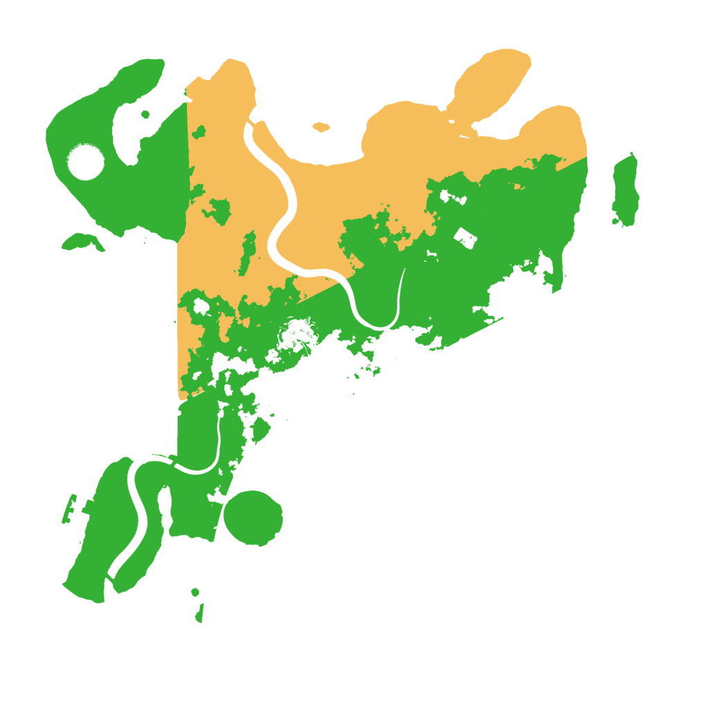 Biome Rust Map: Procedural Map, Size: 3500, Seed: 688307957