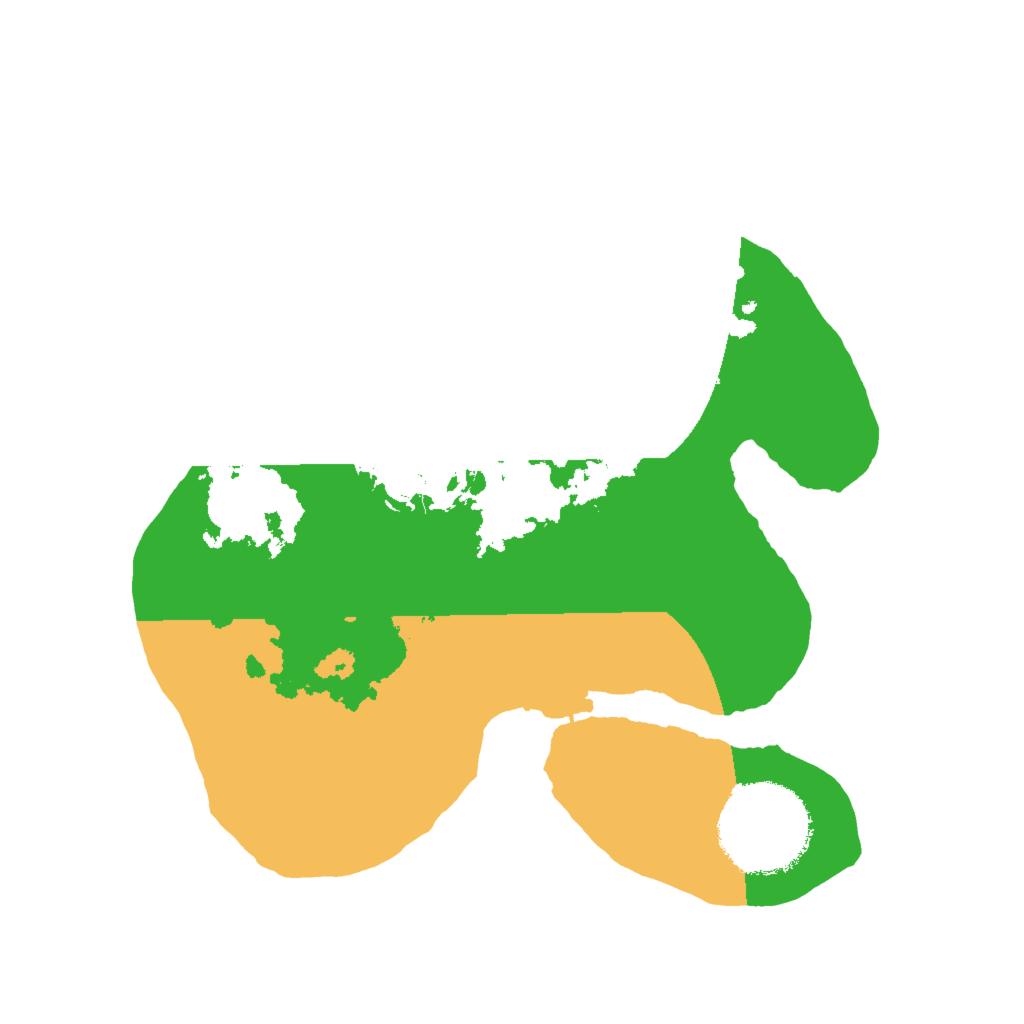 Biome Rust Map: Barren, Size: 2000, Seed: 1434