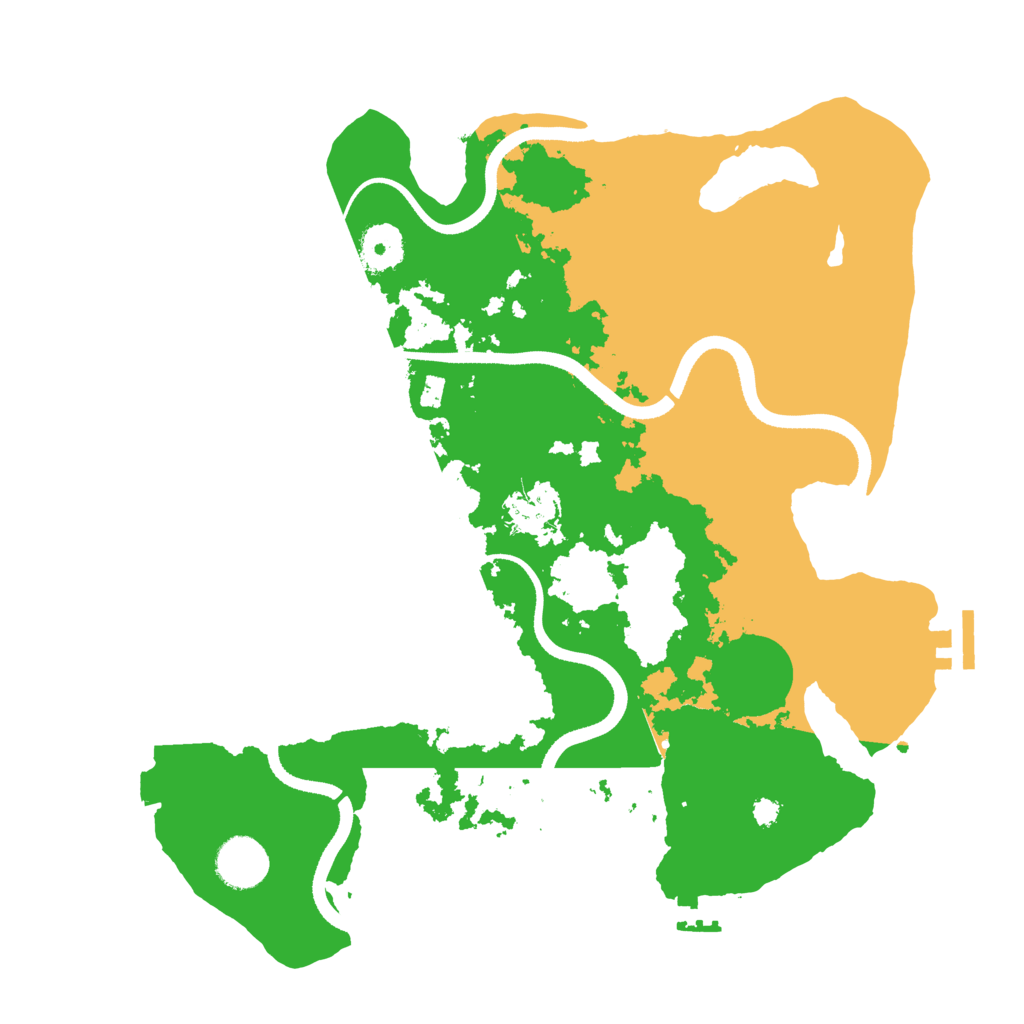Biome Rust Map: Procedural Map, Size: 3500, Seed: 34636