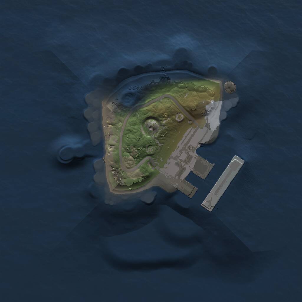 Rust Map: Procedural Map, Size: 1000, Seed: 8954284, 2 Monuments