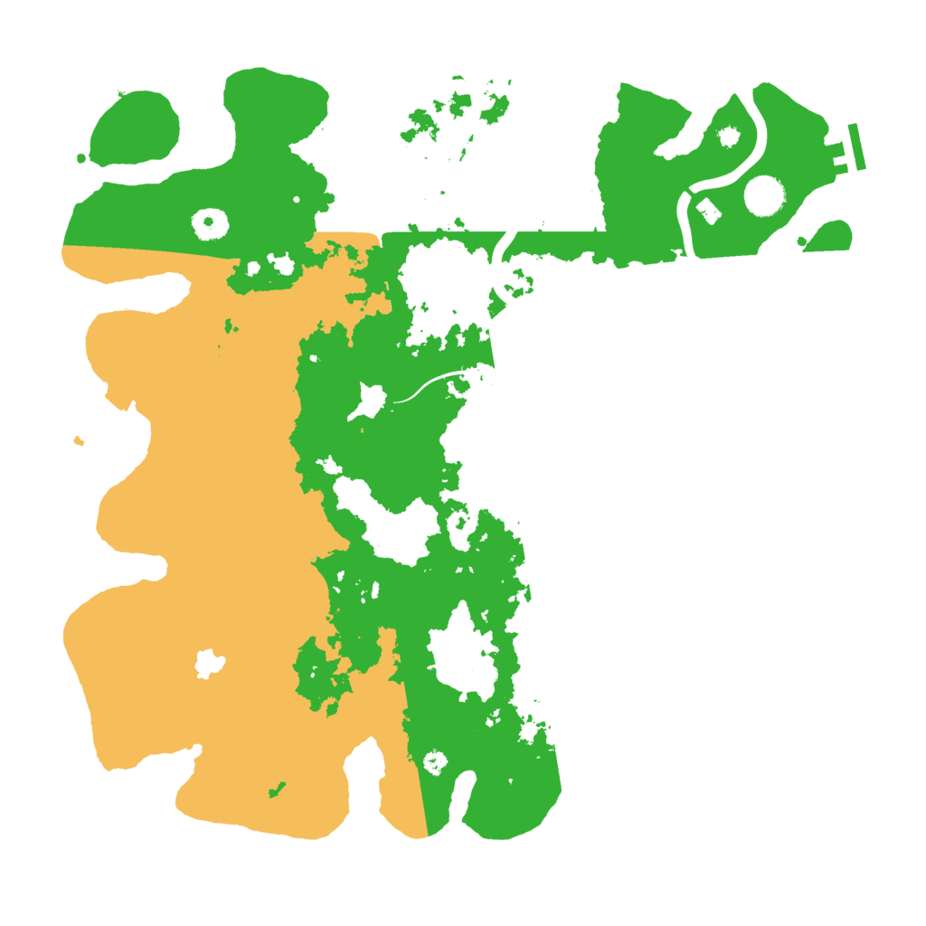 Biome Rust Map: Procedural Map, Size: 4000, Seed: 7353