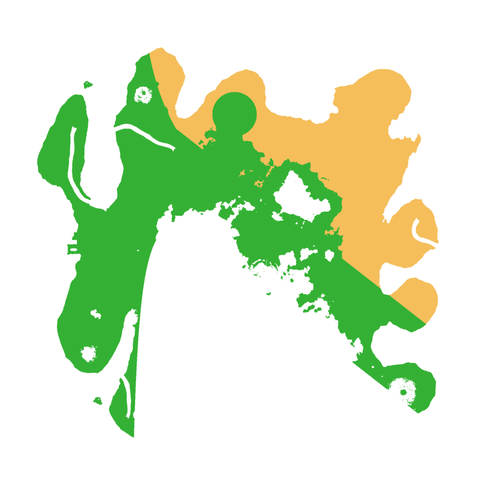 Biome Rust Map: Procedural Map, Size: 3000, Seed: 546215