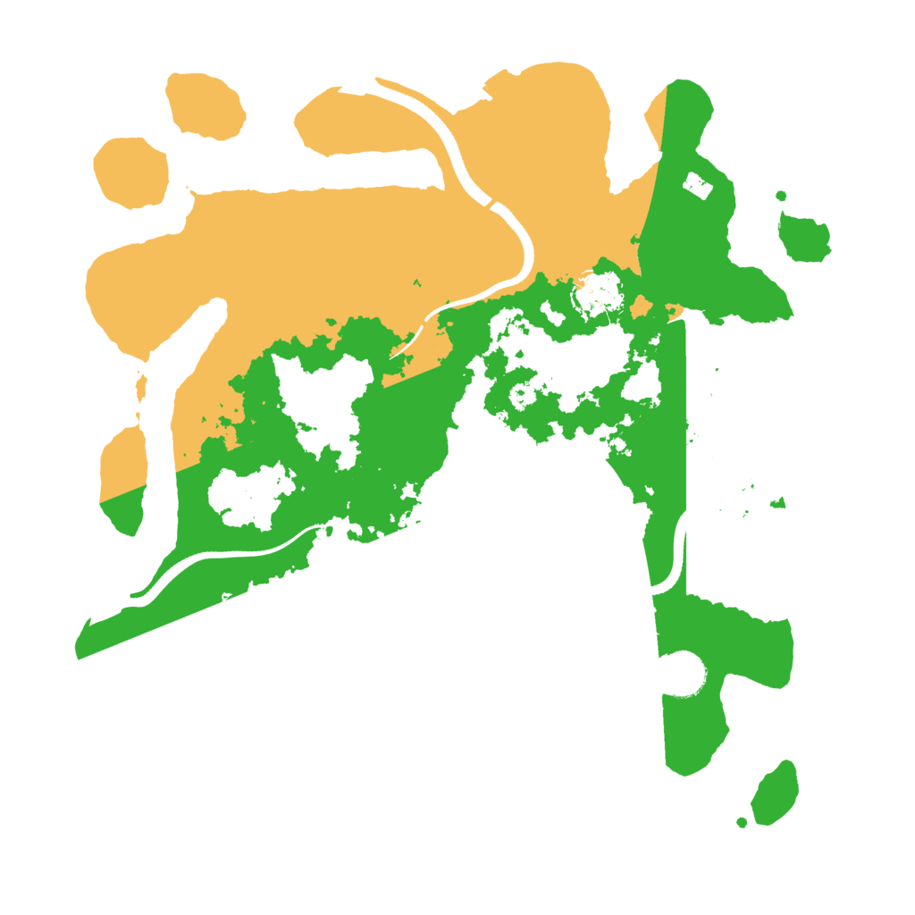 Biome Rust Map: Procedural Map, Size: 3500, Seed: 2123151
