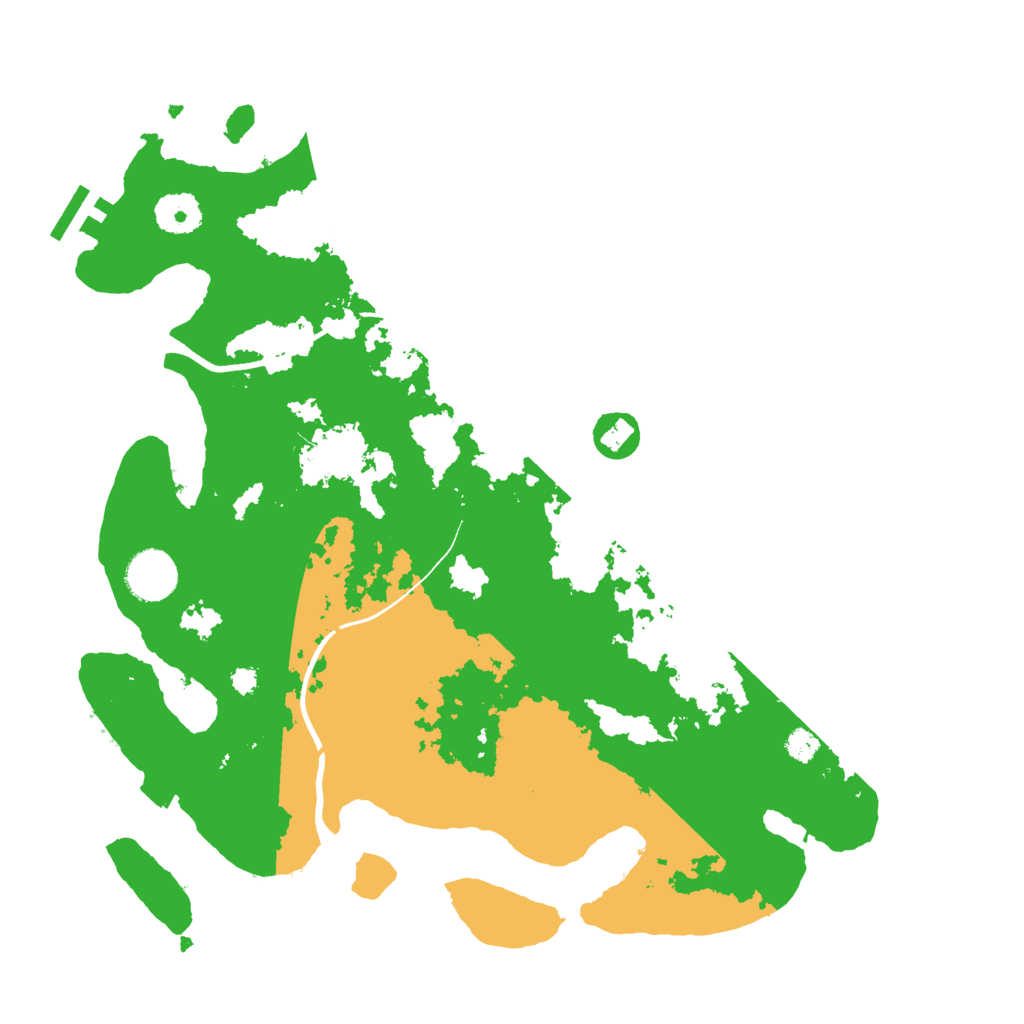 Biome Rust Map: Procedural Map, Size: 3500, Seed: 713105729