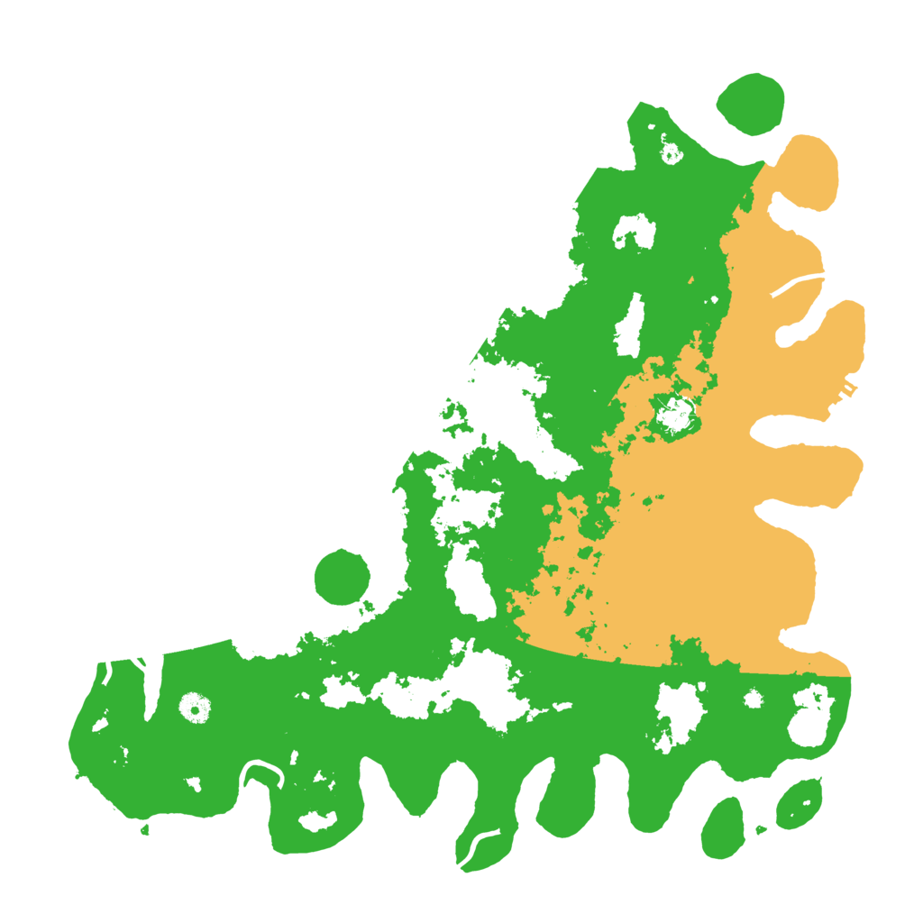 Biome Rust Map: Procedural Map, Size: 4500, Seed: 740244385