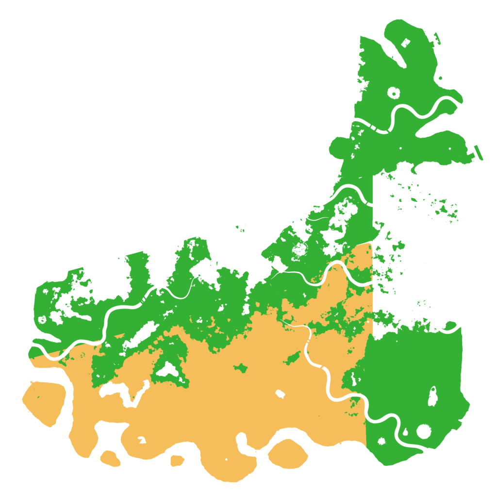 Biome Rust Map: Procedural Map, Size: 6000, Seed: 9385