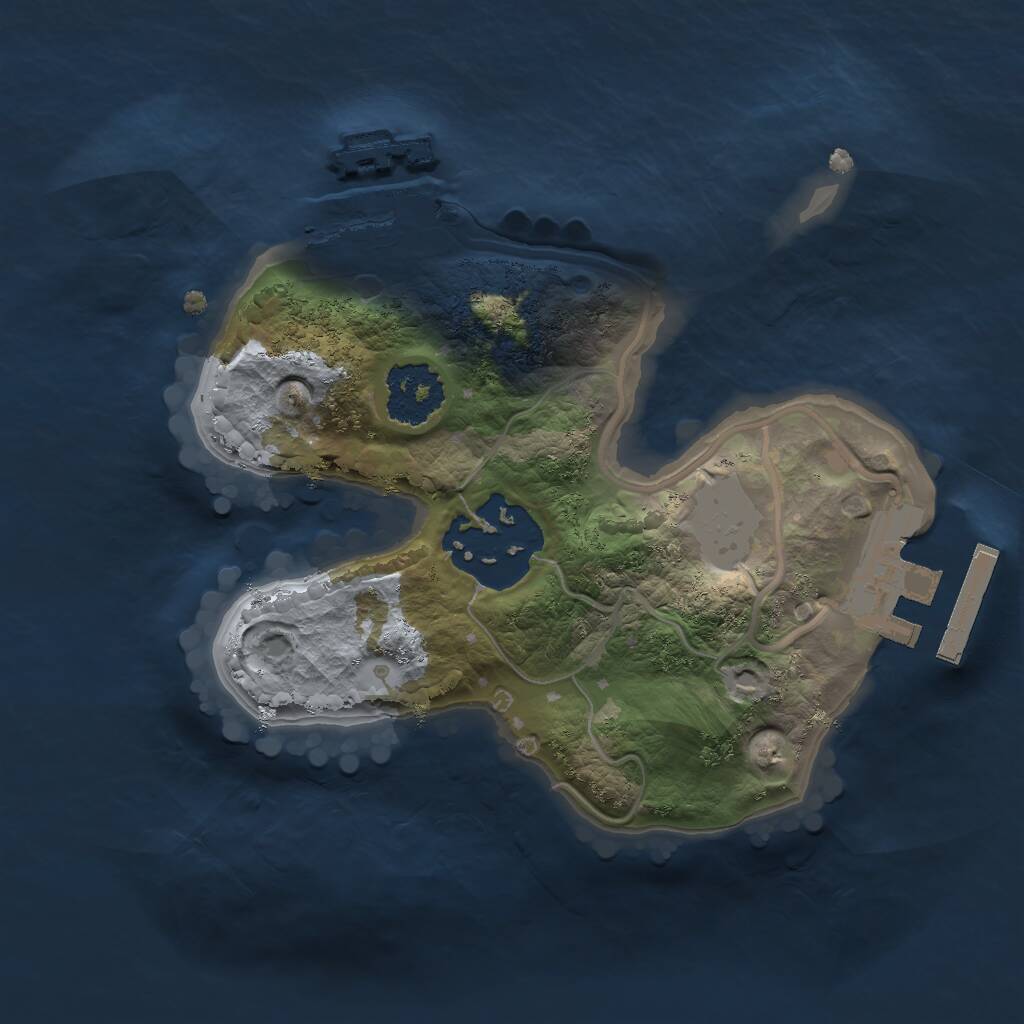 Rust Map: Procedural Map, Size: 1700, Seed: 170017001, 4 Monuments