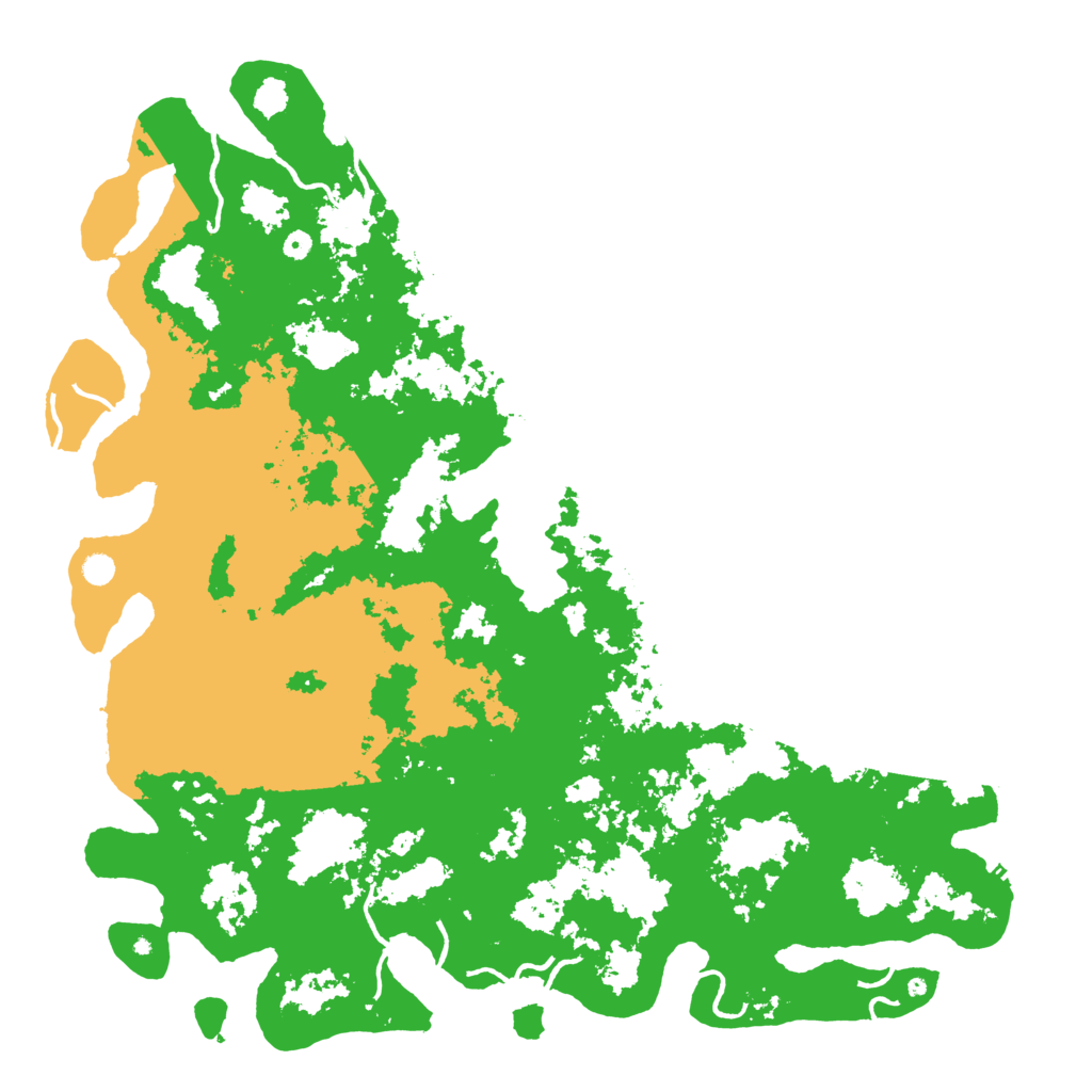 Biome Rust Map: Procedural Map, Size: 6000, Seed: 59264878