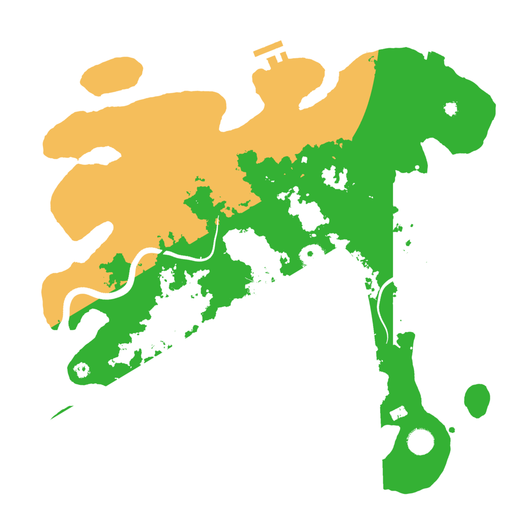 Biome Rust Map: Procedural Map, Size: 3500, Seed: 18738554