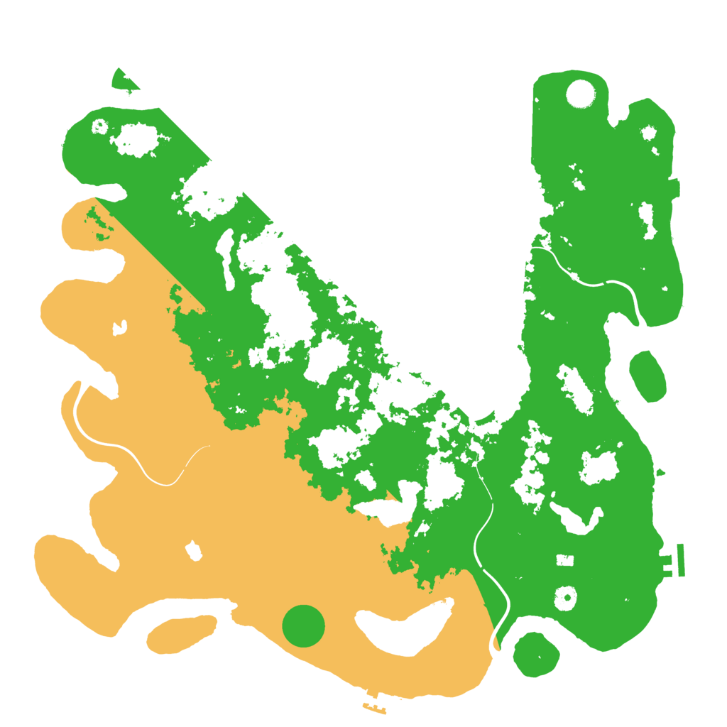 Biome Rust Map: Procedural Map, Size: 4500, Seed: 553039466