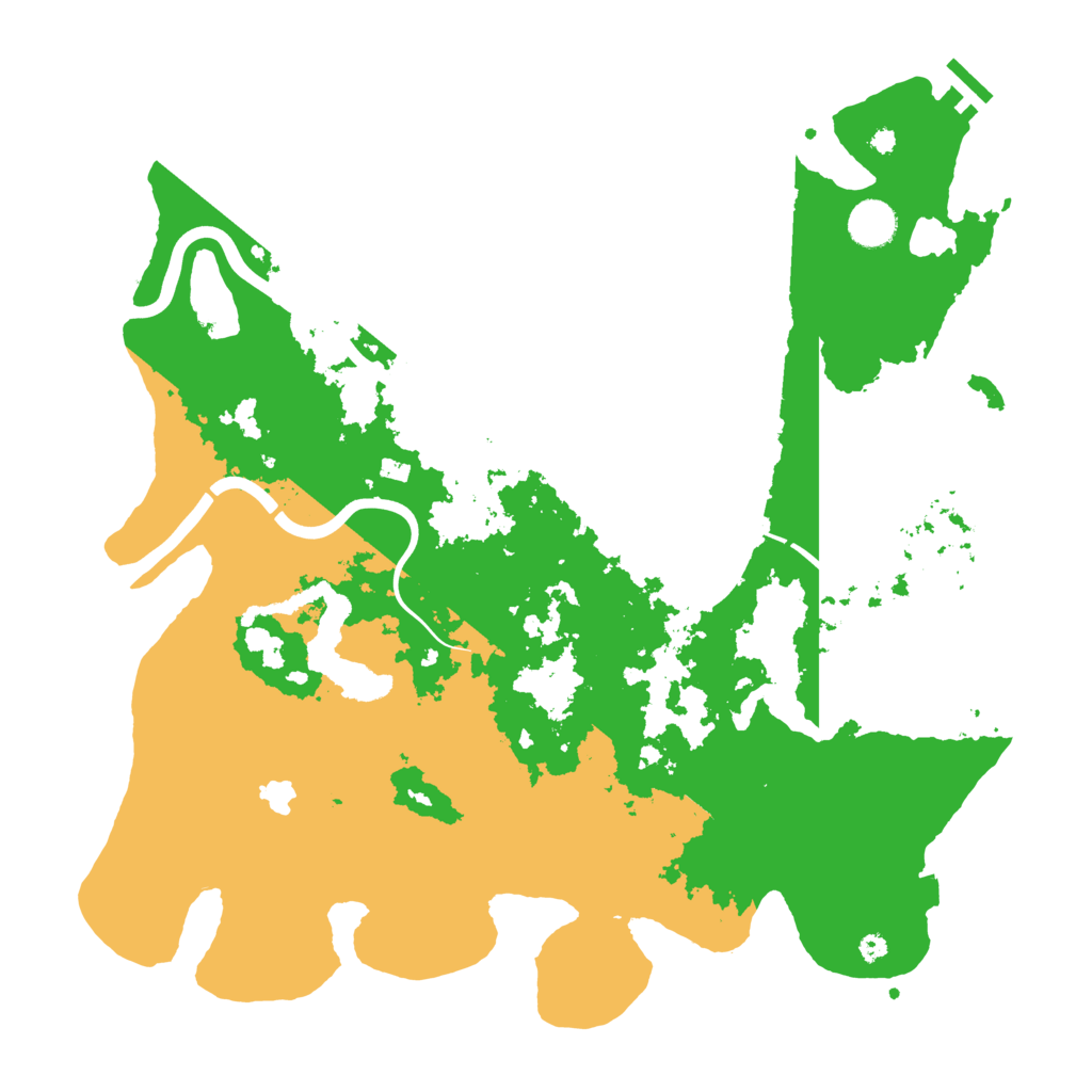 Biome Rust Map: Procedural Map, Size: 4000, Seed: 100001