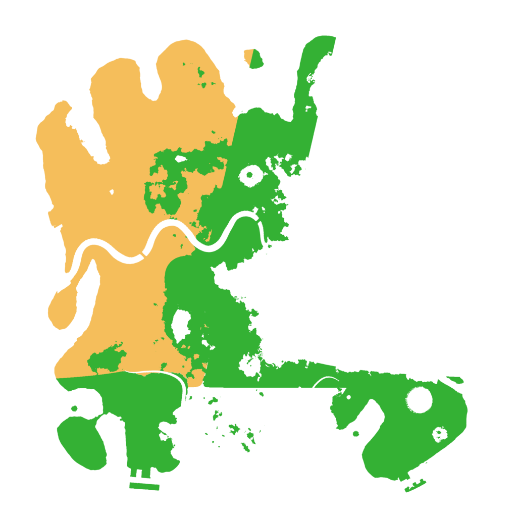 Biome Rust Map: Procedural Map, Size: 3500, Seed: 1120504972