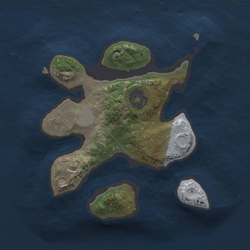 Rust Map: Procedural Map, Size: 1870, Seed: 58348, 3 Monuments