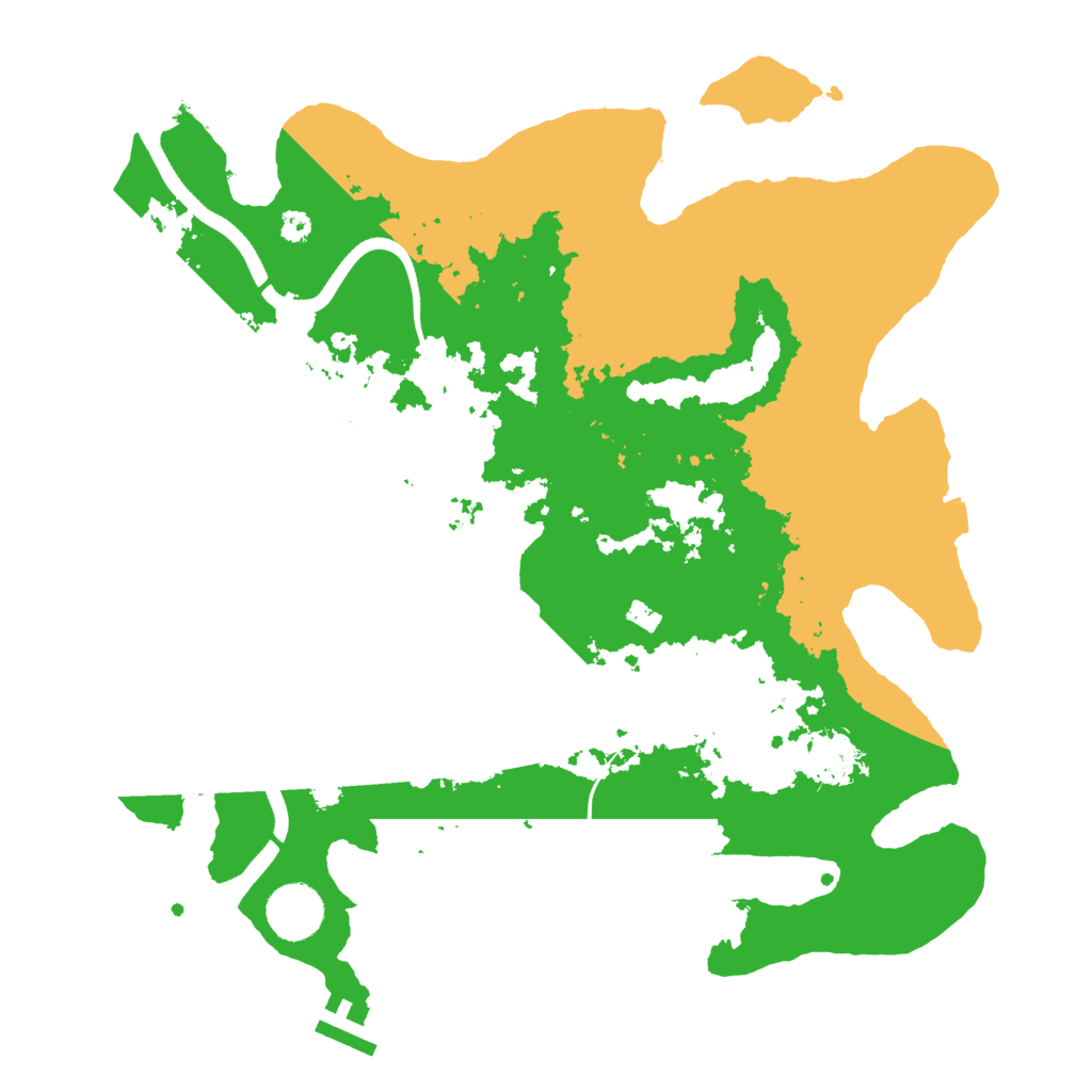 Biome Rust Map: Procedural Map, Size: 3500, Seed: 468973434