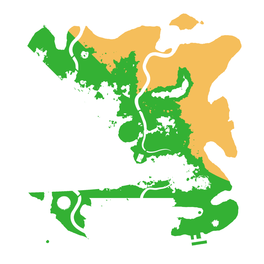 Biome Rust Map: Procedural Map, Size: 3500, Seed: 468973434