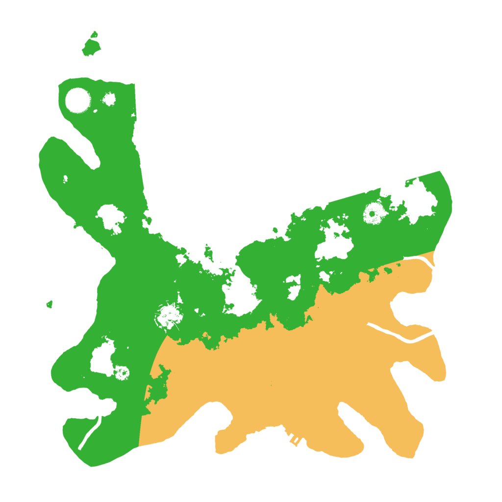 Biome Rust Map: Procedural Map, Size: 3500, Seed: 16920