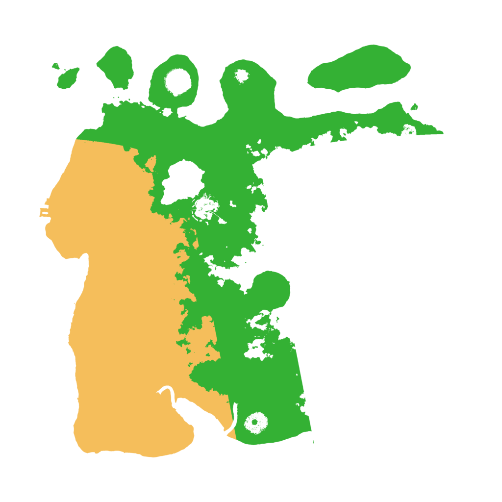 Biome Rust Map: Procedural Map, Size: 3500, Seed: 874867434