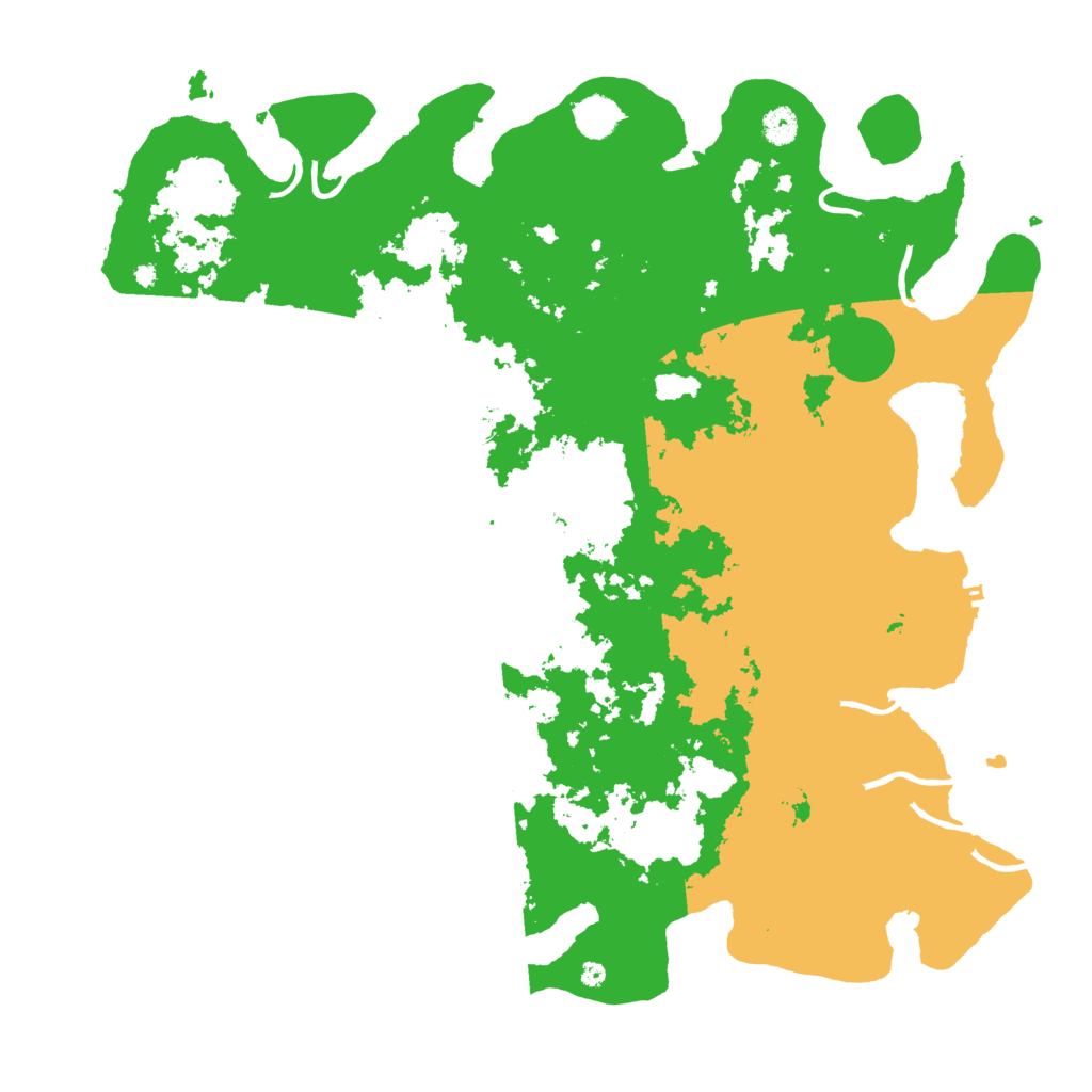 Biome Rust Map: Procedural Map, Size: 4500, Seed: 7451