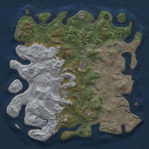 Thumbnail Rust Map: Procedural Map, Size: 4500, Seed: 7451, 18 Monuments