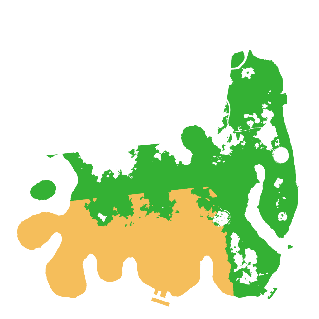 Biome Rust Map: Procedural Map, Size: 3500, Seed: 588794797