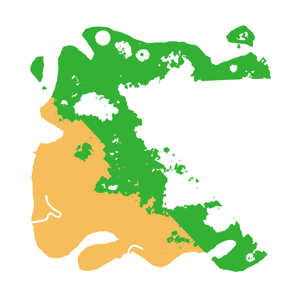Biome Rust Map: Procedural Map, Size: 3500, Seed: 310571580