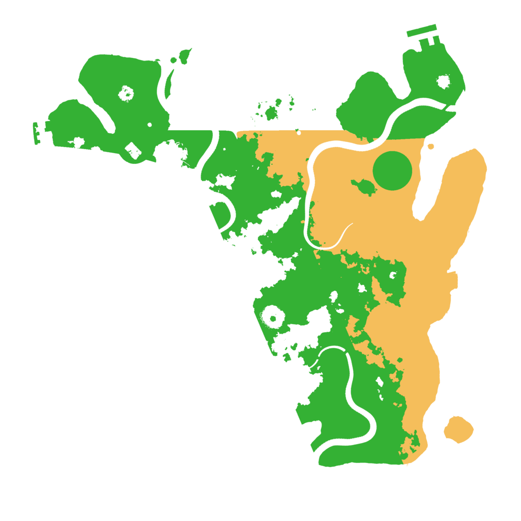 Biome Rust Map: Procedural Map, Size: 3500, Seed: 88794797