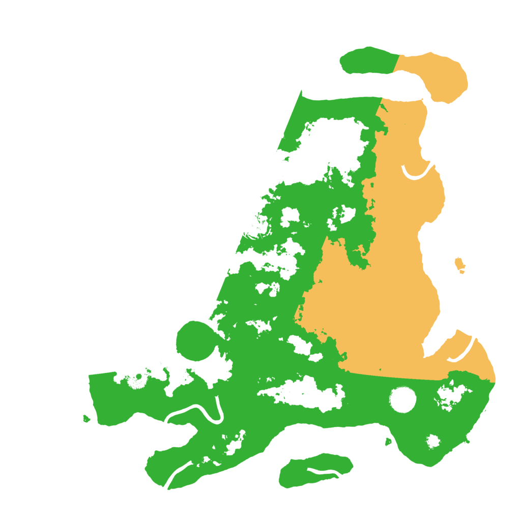 Biome Rust Map: Procedural Map, Size: 3500, Seed: 981040814