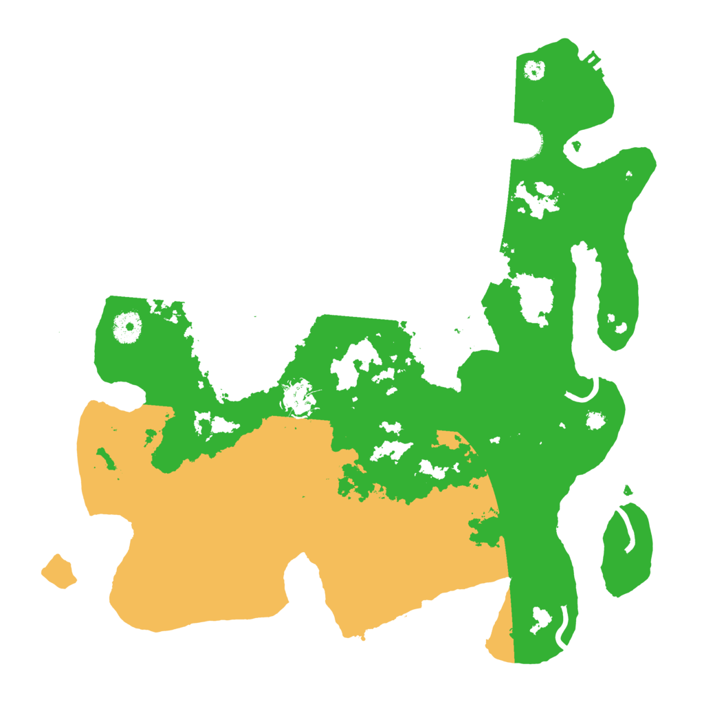 Biome Rust Map: Procedural Map, Size: 3500, Seed: 125559729