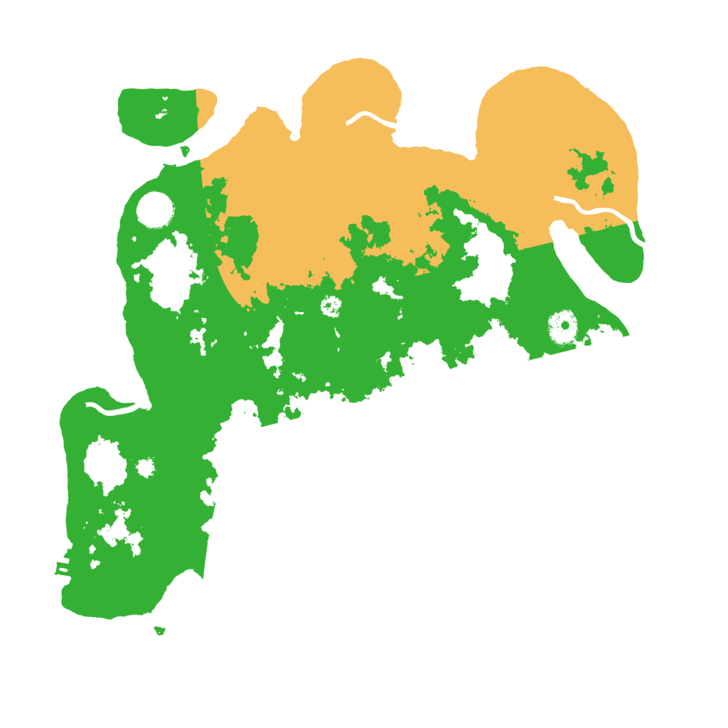 Biome Rust Map: Procedural Map, Size: 3500, Seed: 2054727000