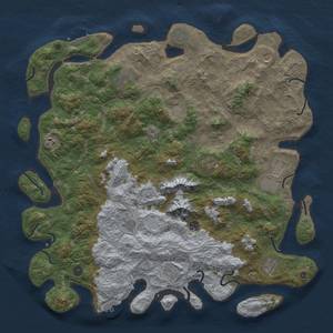 Thumbnail Rust Map: Procedural Map, Size: 5000, Seed: 4444, 18 Monuments