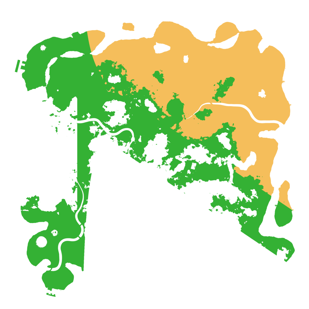 Biome Rust Map: Procedural Map, Size: 5000, Seed: 4444