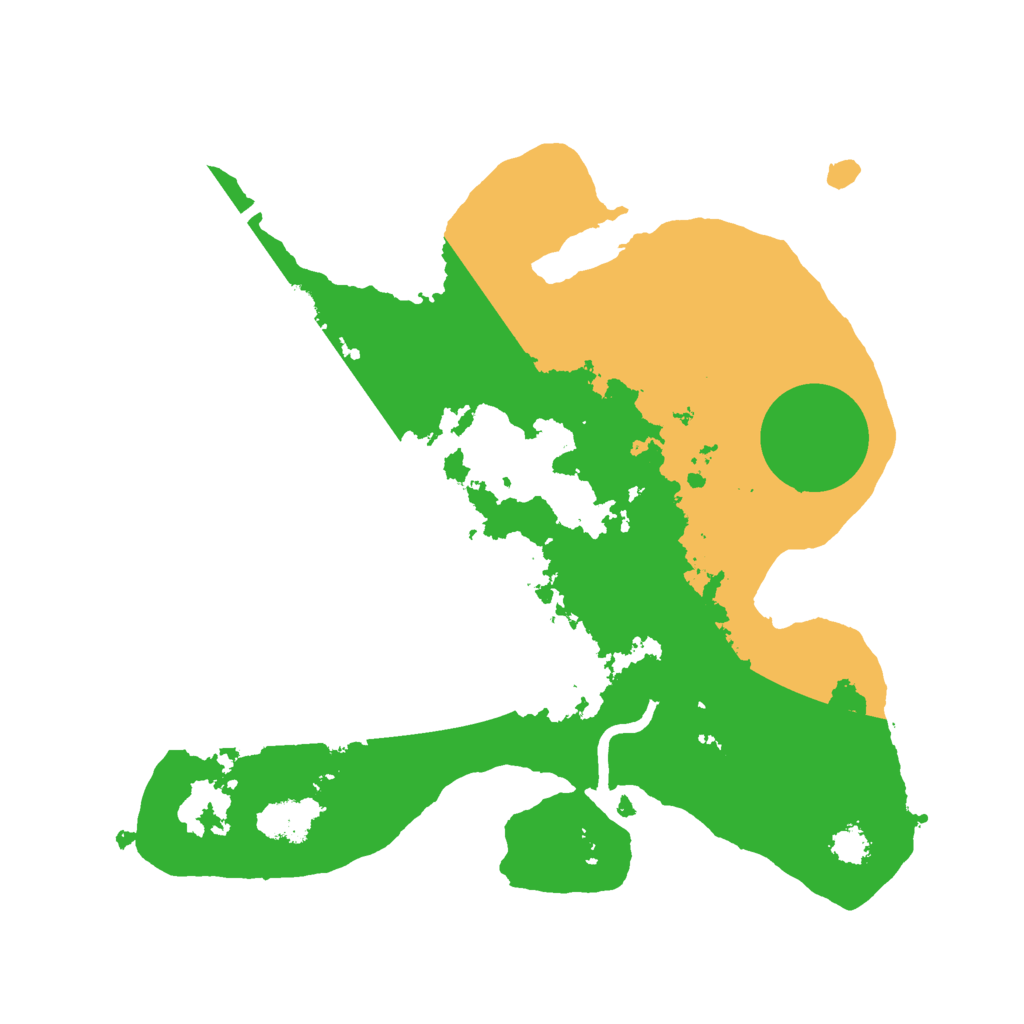 Biome Rust Map: Procedural Map, Size: 2500, Seed: 19686