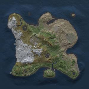 Thumbnail Rust Map: Procedural Map, Size: 2500, Seed: 19686, 10 Monuments