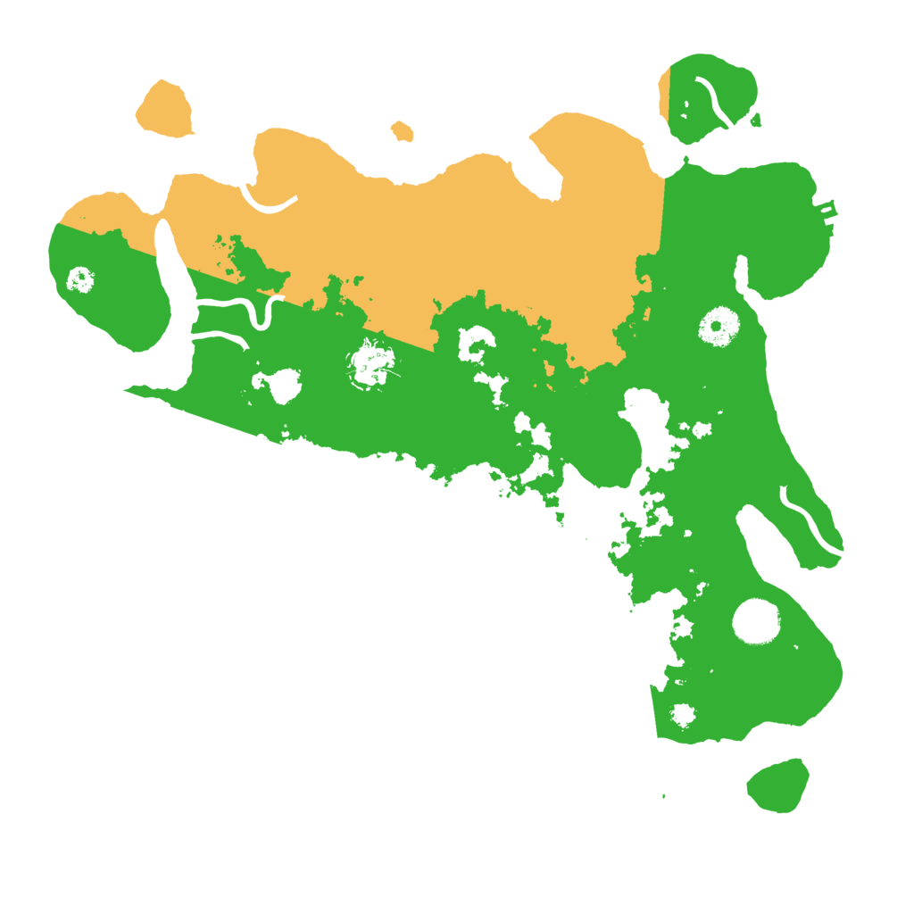 Biome Rust Map: Procedural Map, Size: 3500, Seed: 19890525