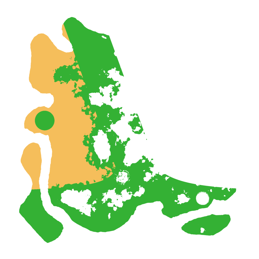 Biome Rust Map: Barren, Size: 3500, Seed: 1143134849